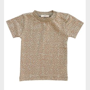 Gro T-Shirt - Norr - Light Grey Green m. Blomster