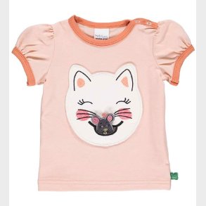 Freds World T-shirt - Hello Cats - Rose Cream