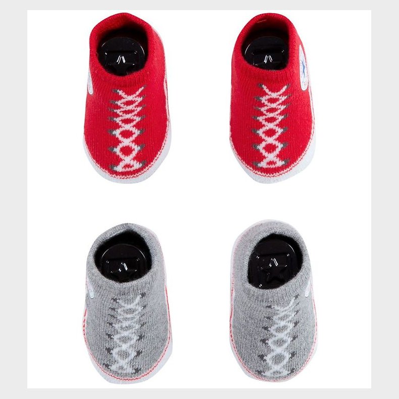 Converse Strmper- 2-pak - Grmeleret/University Red