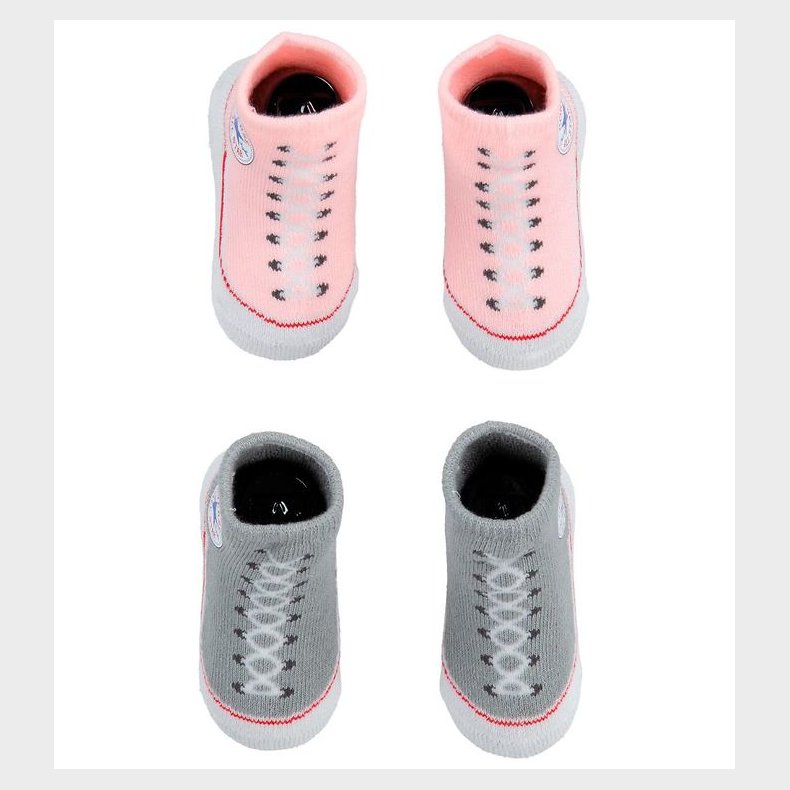 Converse Strmper - 2-pak - Gr/Rosa
