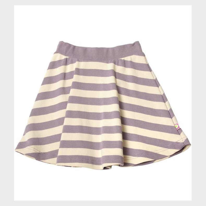 Katvig Nederdel Lilla/Beige Stribet