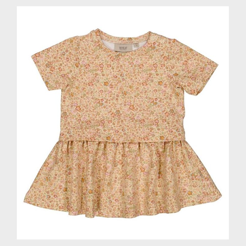 Wheat Kjole - Adea - Barely Beige Small Flowers