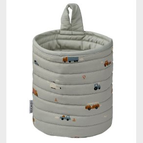 Liewood Opbevaringskurv - 18x14,5 cm - Faye - Vehicles/Dove Blue