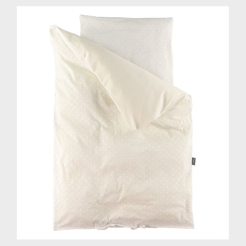 N�rgaard Madsens Senget�j - Baby - Natur Broderi m. Hulm�nster