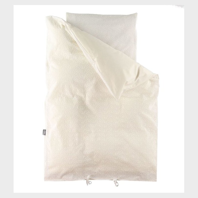 N�rgaard Madsens Senget�j - Baby - Natur Broderi m. Stjerner