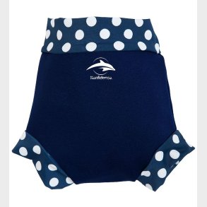 Konfidence Blebadebukser - UV50+ - Nappy E-flex - Navy Polka