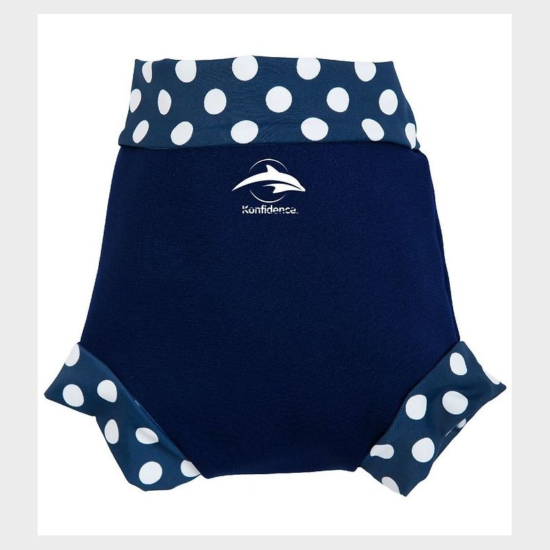 Konfidence Blebadebukser - UV50+ - Nappy E-flex - Navy Polka