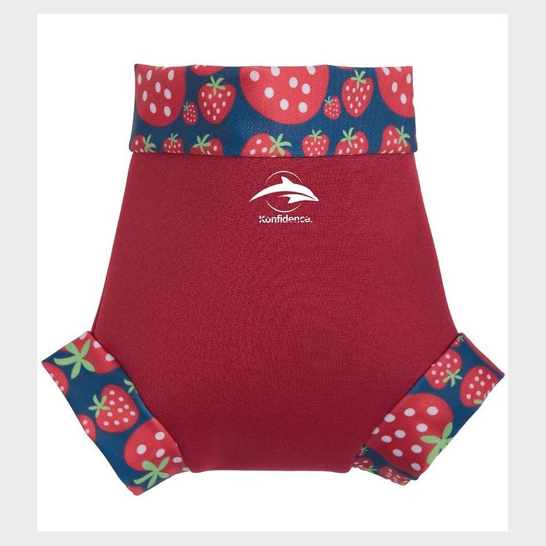 Konfidence Blebadebukser - UV50+ - Nappy E-flex - Strawberry