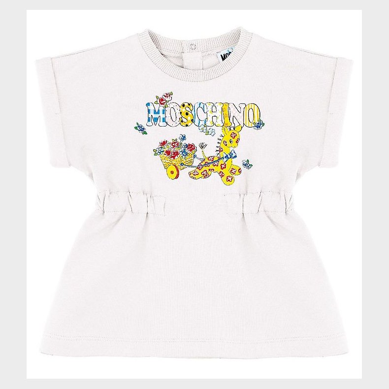 Moschino Kjole - Hvid m. Print