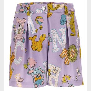 Moschino Shorts - Lilla m. Print