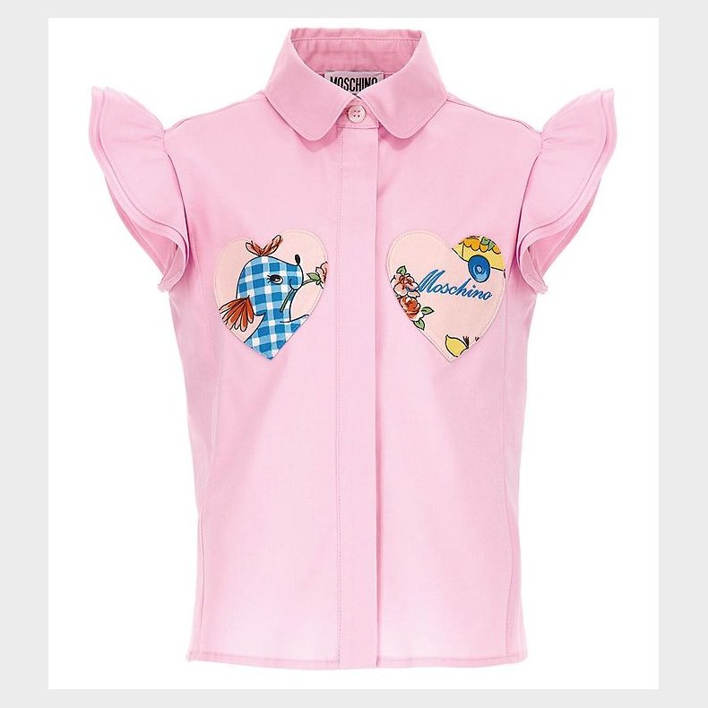 Moschino Skjorte - Rosa m. Hjerter