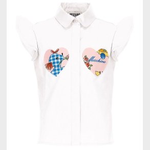 Moschino Skjorte - Hvid m. Hjerter