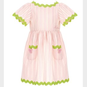 Moschino Kjole - Rosastribet/Neongrn