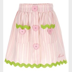 Moschino Nederdel - Rosastribet/Neongrn