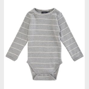 Sofie Schnoor Body l/ - Stribet - Grey Melange