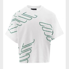 Emporio Armani T-shirt - Hvid m. Grn