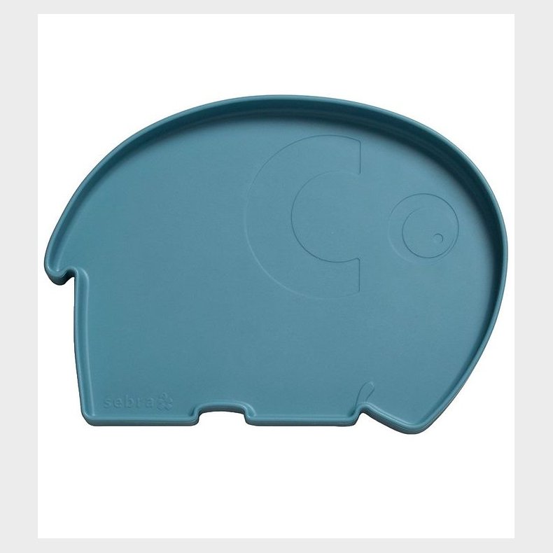 Sebra Tallerken - Silikone - Fanto - Vintage Blue