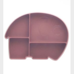 Sebra Tallerken m. Lg - Silikone - Fanto - Vintage Rose