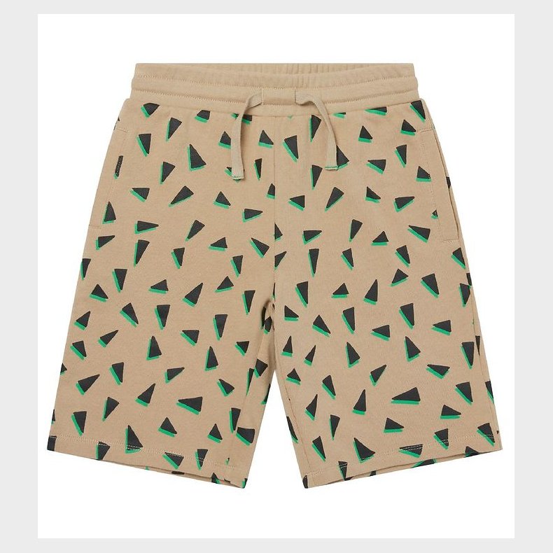 Stella McCartney Kids Sweatshorts - Beige/Sort m. Print