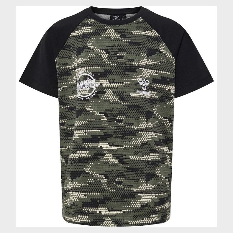 Hummel T-shirt - hmlFSK Fly - Gr�n/Sort