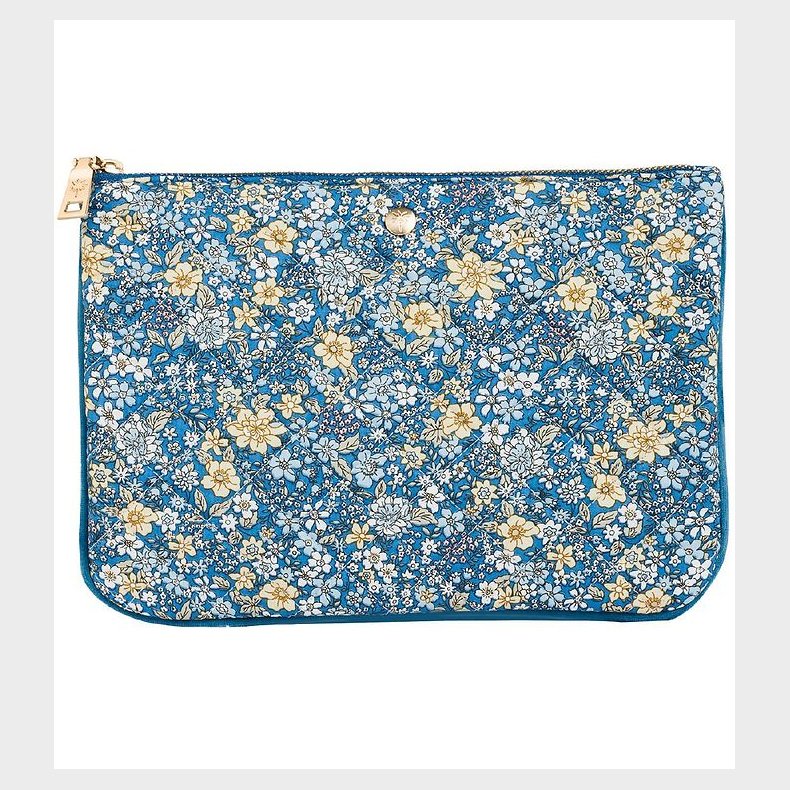 Fan Palm Toilettaske - Clutch - Blue Flower