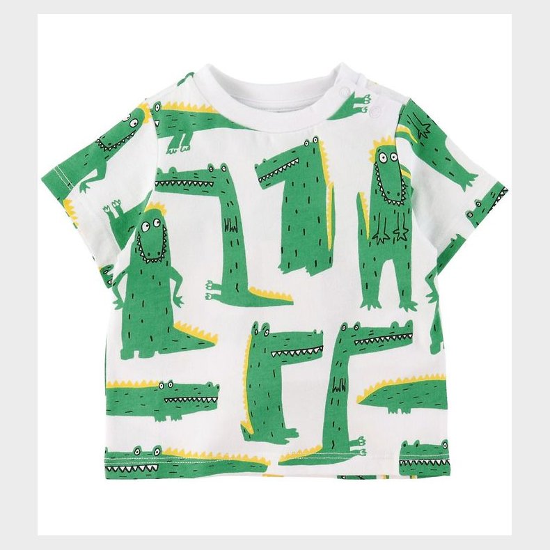Stella McCartney Kids T-shirt - Hvid m. Krokodiller