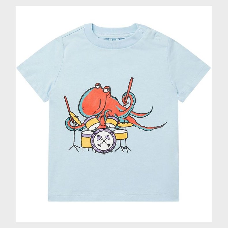 Stella McCartney Kids T-shirt - Lysebl m. Blksprutte