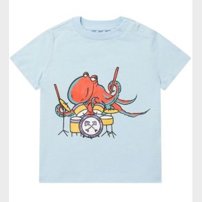 Stella McCartney Kids T-shirt - Lysebl m. Blksprutte