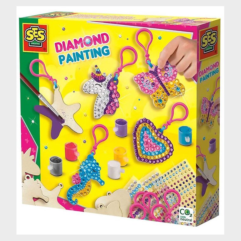 SES Creative Aktivitetss�t - Mal Med Diamanter - N�glevedh�ng