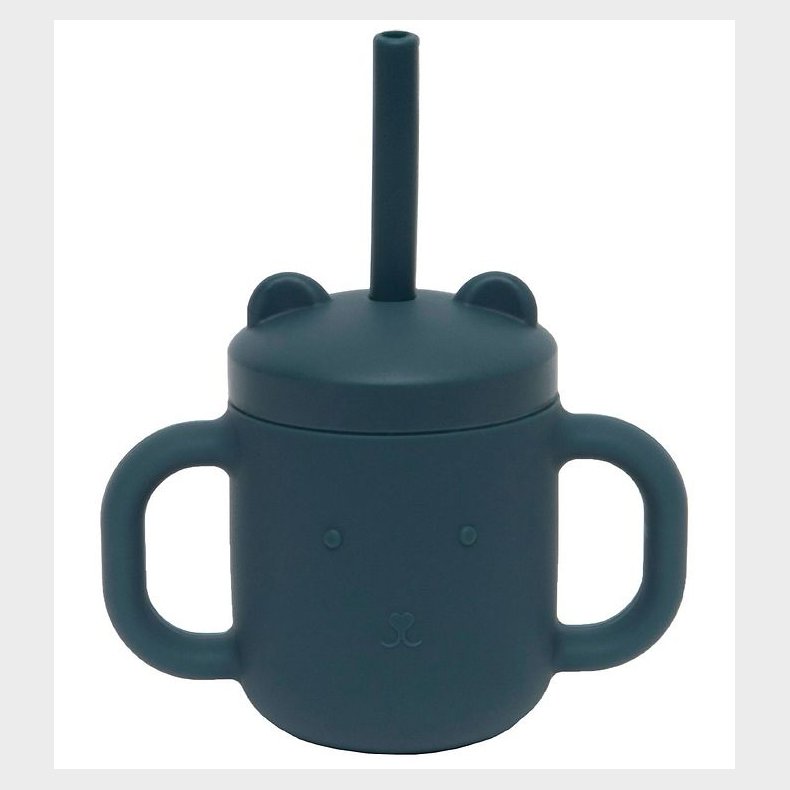 Petit Monkey Kop m. Sugerr - Silikone - 175 ml - Balsam Blue