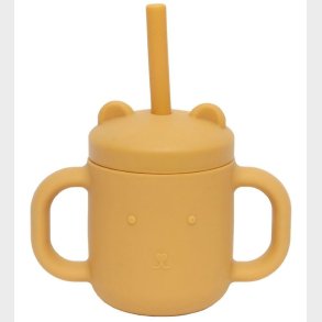 Petit Monkey Kop m. Sugerr - Silikone - 175 ml - Ochre