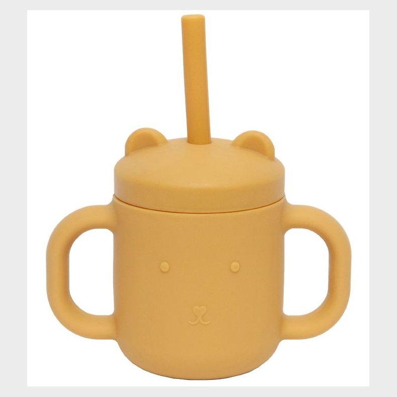 Petit Monkey Kop m. Sugerr - Silikone - 175 ml - Ochre