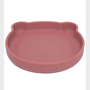 Petit Monkey Tallerken m. Sugekop - Silikone - Bear - Mahogany R