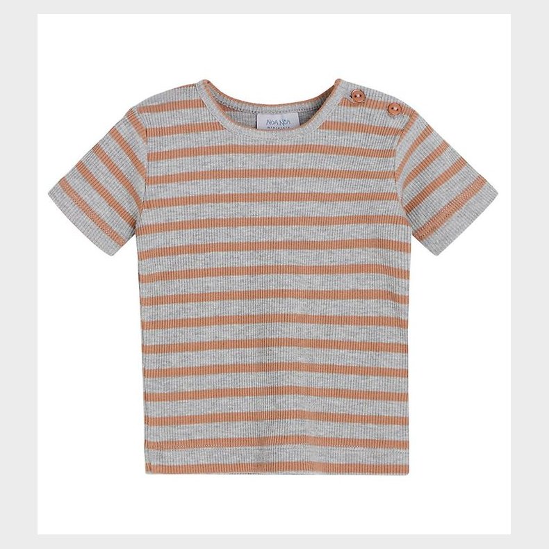 Noa Noa miniature T-shirt - Rib - Art Grey Melange