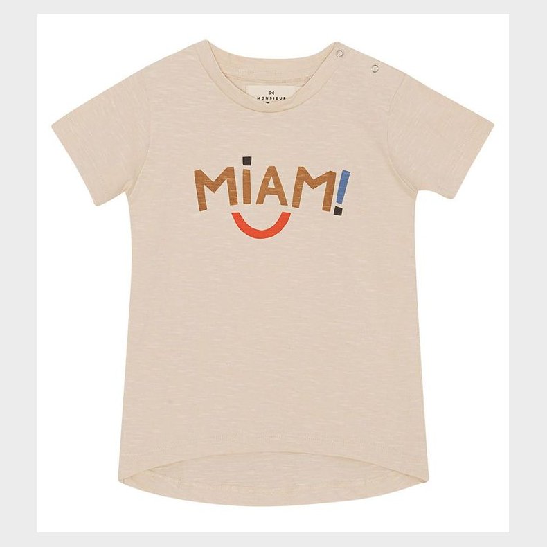 Monsieur Mini T-Shirt - Miam - Offwhite