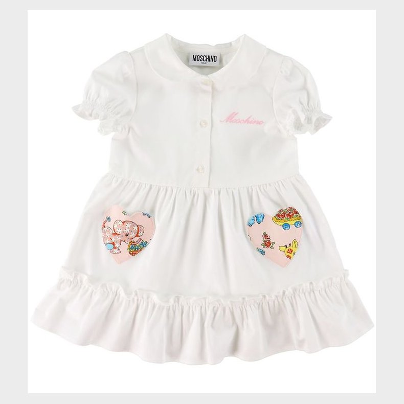 Moschino Kjole - Hvid m. Hjerter