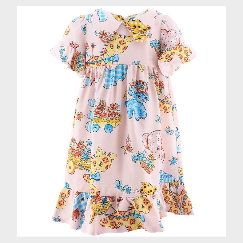 Moschino Kjole - Rosa m. Print