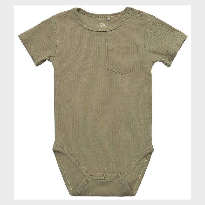 Petit by Sofie Schnoor Body k/ - Rib - Dusty Green
