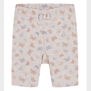 Hust and Claire Shorts - Hanni - Rib - Beige m. Sommerfugle