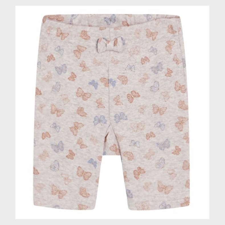 Hust and Claire Shorts - Hanni - Rib - Beige m. Sommerfugle