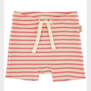 Petit Piao Shorts - Modal Striped - Dark Peach/Cream