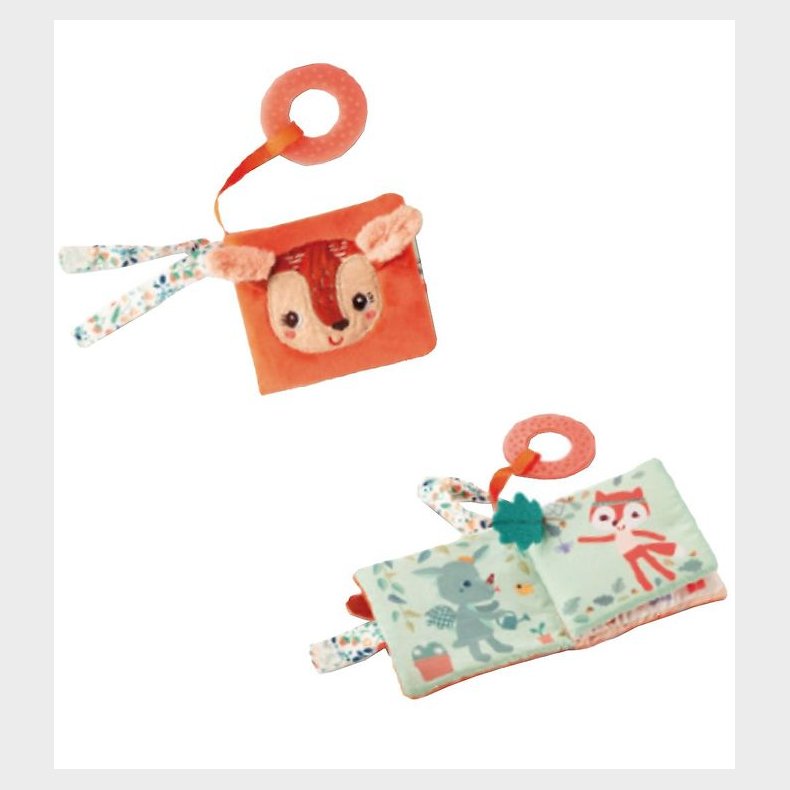 Lilliputiens Stofbog - Stella - Orange/Multifarvet