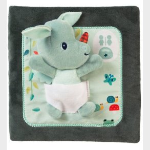 Lilliputiens Stofbog/Lrebog - Joe Knock Knock - Grn