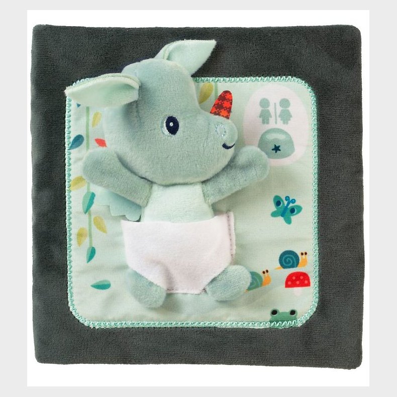 Lilliputiens Stofbog/L�rebog - Joe Knock Knock - Gr�n