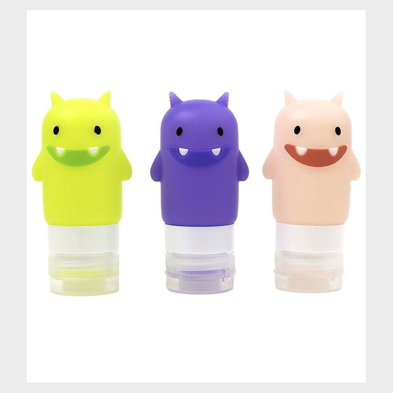 Yumbox Dressingflasker - 3-pak - Silikone - Funny Monsters