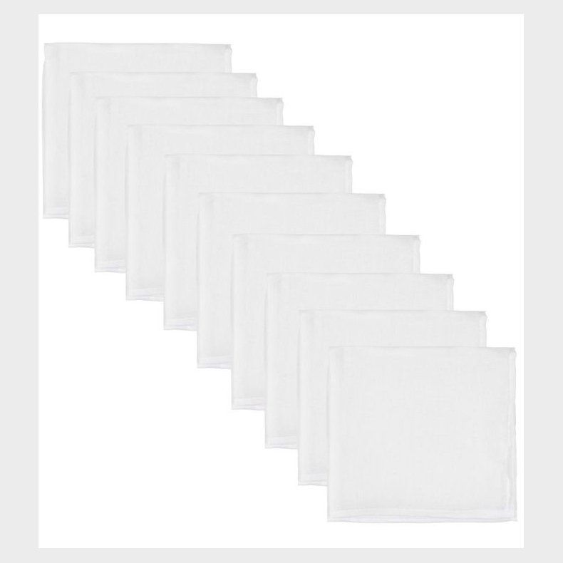 Mininor Stofble - 10-Pak - 70x70 - Hvid