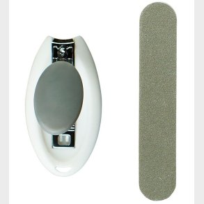 Mininor Negleklipper m. fil - Gr�/Hvid