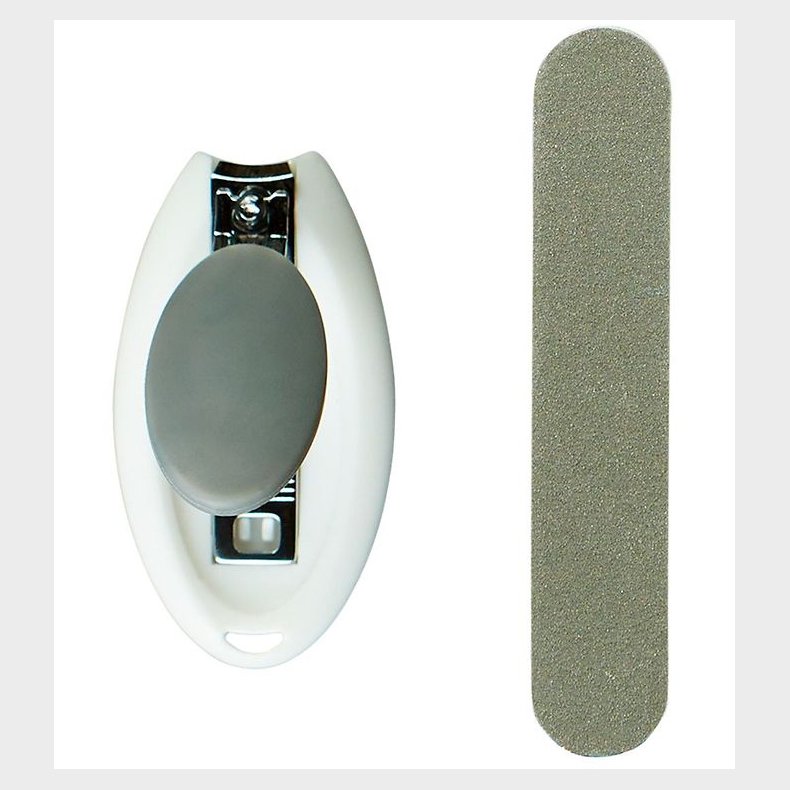 Mininor Negleklipper m. fil - Gr�/Hvid