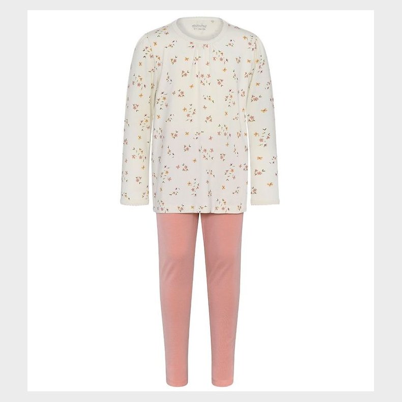 Minymo Natt�j - Bambus - Veiled Rose Flower/Misty Rose