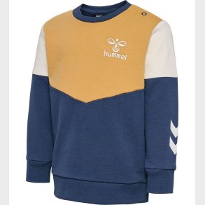 Hummel Sweatshirt - HmlHappy Now - Ochre/Sargasso Sea